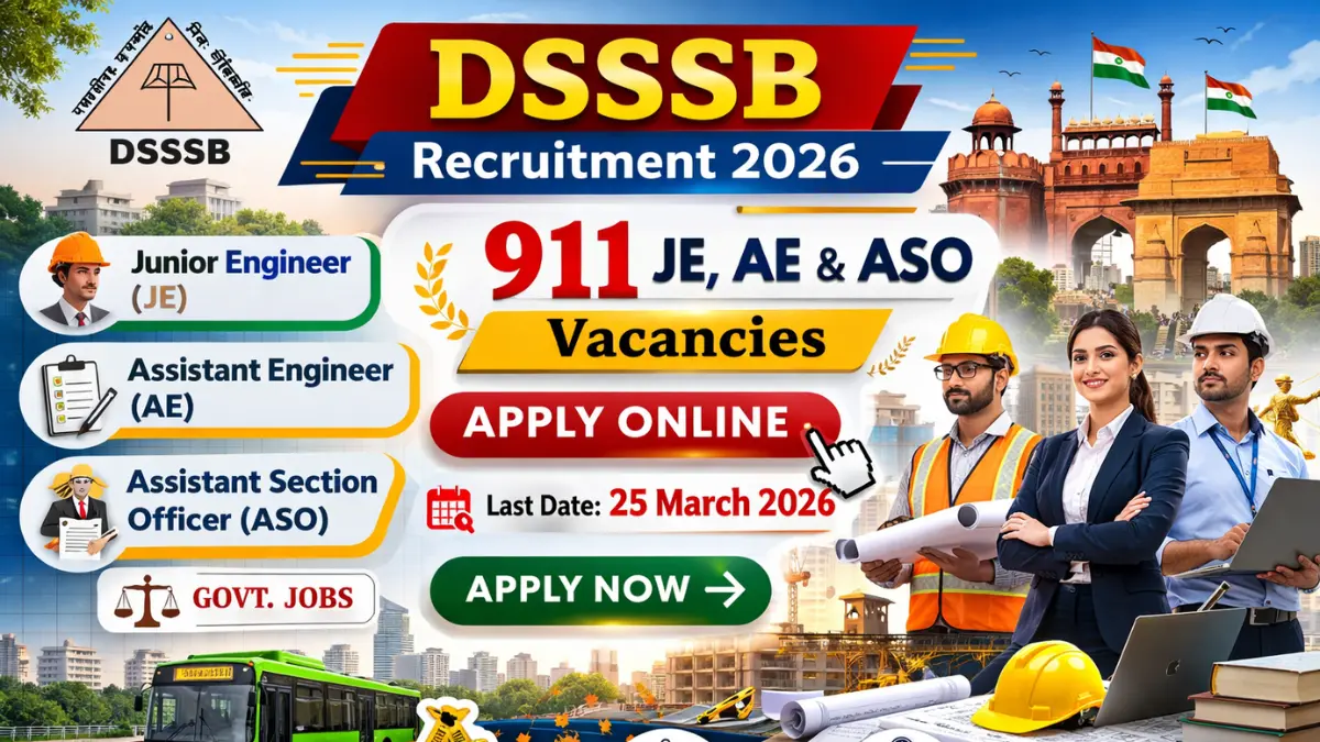 DSSSB Recruitment 2026
