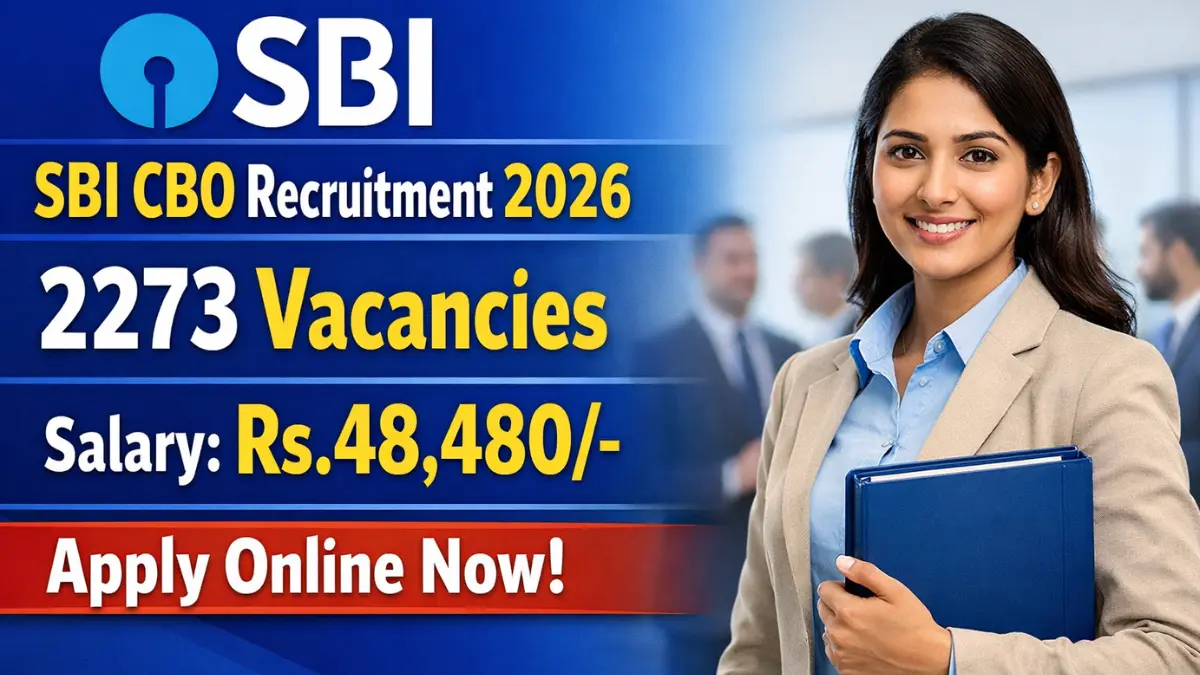 SBI CBO Recruitment 2026